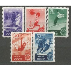 Rusia - Correo 1949 Yvert 1396/400 * Mh Deportes