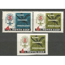 Rusia - Correo 1962 Yvert 2519/9A ** Mnh Paludismo