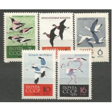 Rusia - Correo 1962 Yvert 2609/13 ** Mnh Fauna. Aves