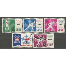 Rusia - Correo 1964 Yvert 2772/6 ** Mnh  Deportes de Invierno