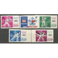 Rusia - Correo 1964 Yvert 2772/6 * Mh Deportes de Invierno