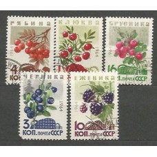 Rusia - Correo 1964 Yvert 2892/6 usado Frutos