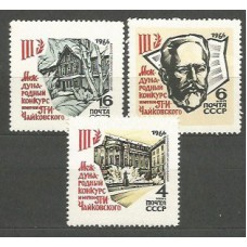 Rusia - Correo 1966 Yvert 3099/101 ** Mnh Música