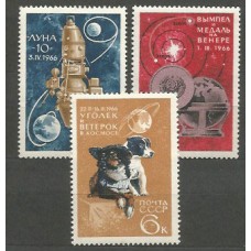 Rusia - Correo 1966 Yvert 3120/2 ** Mnh Astro