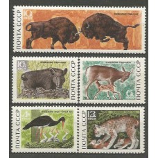 Rusia - Correo 1969 Yvert 3528/32 * Mh  Fauna