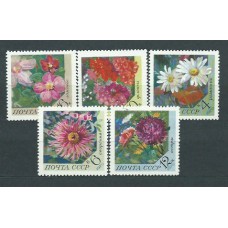 Rusia - Correo 1970 Yvert 3665/9 ** Mnh Flores