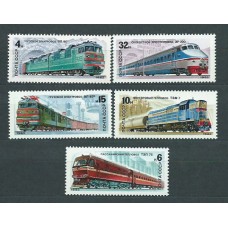 Rusia - Correo 1982 Yvert 4907/11 ** Mnh Trenes