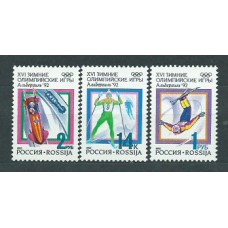 Rusia - Correo 1992 Yvert 5915/7 ** Mnh Juegos Olimpicos de Albertville