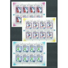 Rusia - Correo 1992 Yvert 5915/7 Minipliegos ** Mnh