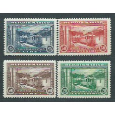 San Marino - Correo 1932 Yvert 164/7 * Mh Trenes