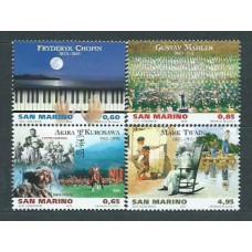 San Marino - Correo 2010 Yvert 2250/3 ** Mnh Personalidades