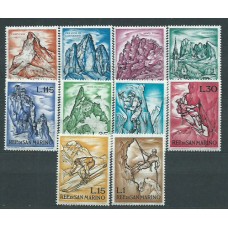 San Marino - Correo 1962 Yvert 552/61 ** Mnh Alpinismo