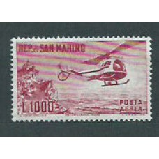 San Marino - Aereo Yvert 127 ** Mnh Helicoptero