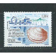 San Pierre y Miquelon - Correo Yvert 884 ** Mnh Fauna. Conchas