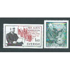 Suecia - Correo 1985 Yvert 1331/2 ** Mnh Personalidades