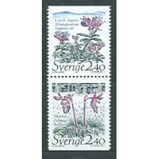 Suecia - Correo 1989 Yvert 1548/9 ** Mnh Flores