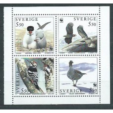 Suecia - Correo 1994 Yvert 1829/32 ** Mnh Fauna aves