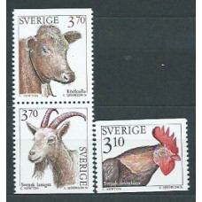 Suecia - Correo 1995 Yvert 1841/43 ** Mnh Fauna