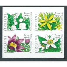 Suecia - Correo 2005 Yvert 2441/4 ** Mnh Flores