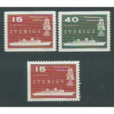 Suecia - Correo 1958 Yvert 427/8+27a * Mh Barcos