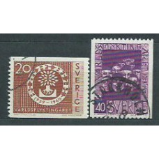 Suecia - Correo 1960 Yvert 448/9 usado