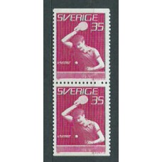 Suecia - Correo 1967 Yvert 561b ** Mnh Deportes tenis mesa