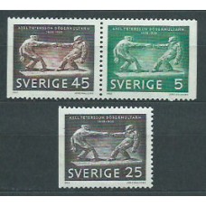 Suecia - Correo 1968 Yvert 601/3 ** Mnh Axel Petersson escultor