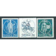 Suecia - Correo 1970 Yvert 652/4 * Mh