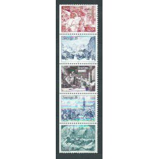 Suecia - Correo 1971 Yvert 708/12 ** Mnh Navidad