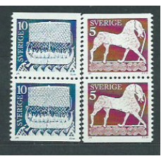 Suecia - Correo 1973 Yvert 778/9c ** Mnh Esculturas