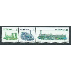 Suecia - Correo 1975 Yvert 892/4 ** Mnh Trenes