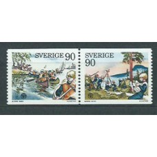 Suecia - Correo 1975 Yvert 900/1a ** Mnh Scouts