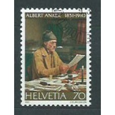 Suiza - Correo 1981 Yvert 1123 usado Albert Anker pintura