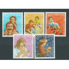 Suiza - Correo 1987 Yvert 1288/92 ** Mnh Pro juventud Navidad