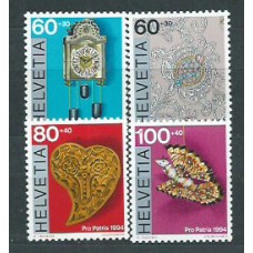 Suiza - Correo 1994 Yvert 1455/8 ** Mnh Pro patria