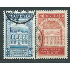 Suiza - Correo 1924 Yvert 212/3 usado UPU