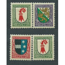 Suiza - Correo 1926 Yvert 222/5 ** Mnh Escudos