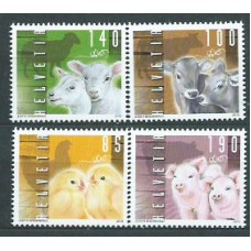 Suiza - Correo 2013 Yvert 2232/5 ** Mnh  Fauna de granja