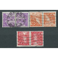 Suiza - Correo 1934 Yvert 273a-74a-75a usado