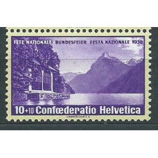 Suiza - Correo 1938 Yvert 311a ** Mnh Lago