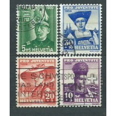 Suiza - Correo 1939 Yvert 344/7 usado