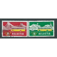 Suiza - Correo 1953 Yvert 537/8 usado Autobuses