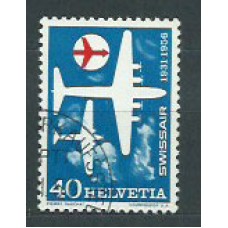 Suiza - Correo 1956 Yvert 575 usado Aviación