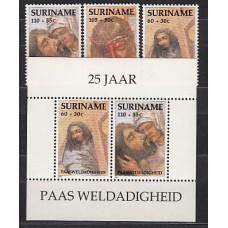 Surinam - Correo - 1991 Yvert 1216/8+H,60 ** Mnh Pascuas