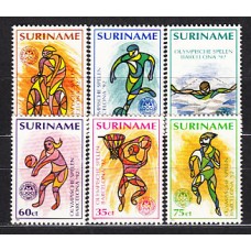 Surinam - Correo 1992 Yvert 1255/60 ** Mnh Deportes. Olimpiadas de Barcelona