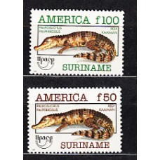 Surinam - Correo 1993 Yvert 1300/1 ** Mnh Upaep. Cocodrilo