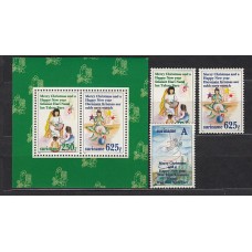 Surinam - Correo 1994 Yvert 1339/41+H,69 ** Mnh Navidad