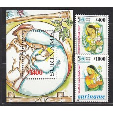 Surinam - Correo 1998 Yvert 1495/6+H,80 ** Mnh