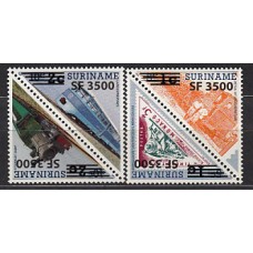 Surinam - Correo 2003 Yvert 1679/82 ** Mnh Trenes