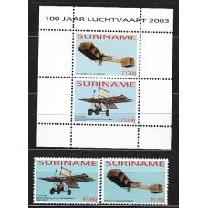 Surinam - Correo 2003 Yvert 1685/6+H,96 ** Mnh Aviones